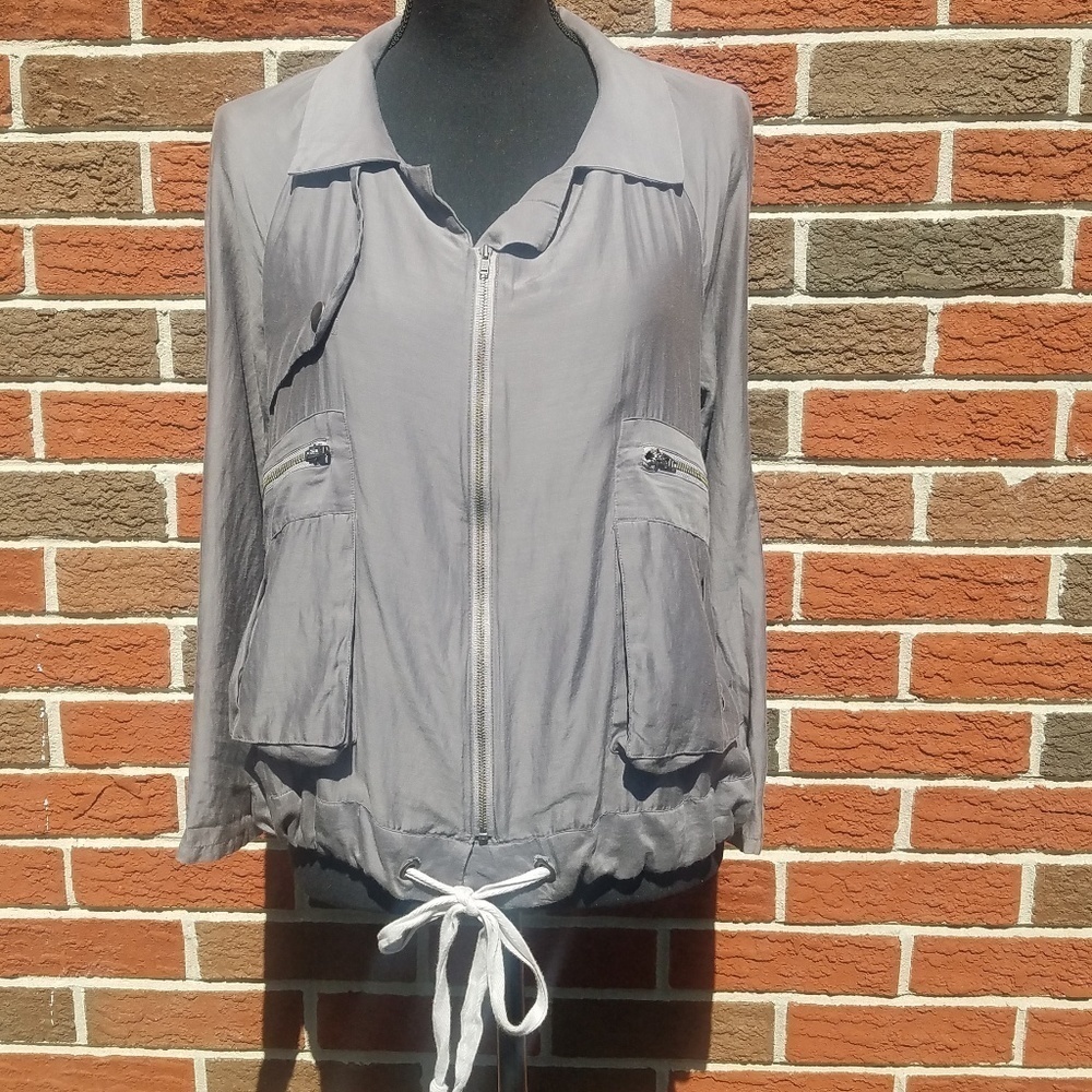 Dolce vita gray silk blend jacket